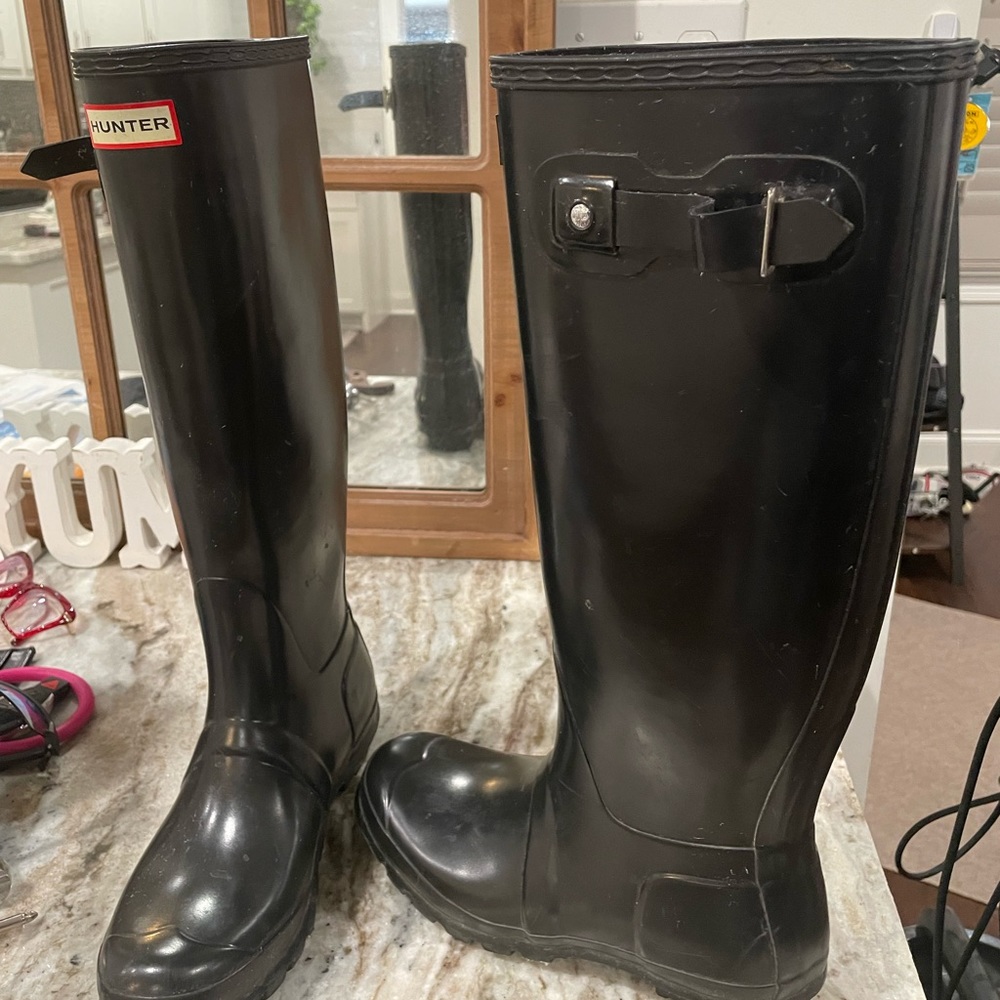 Black Hunter rain boots size US7/8